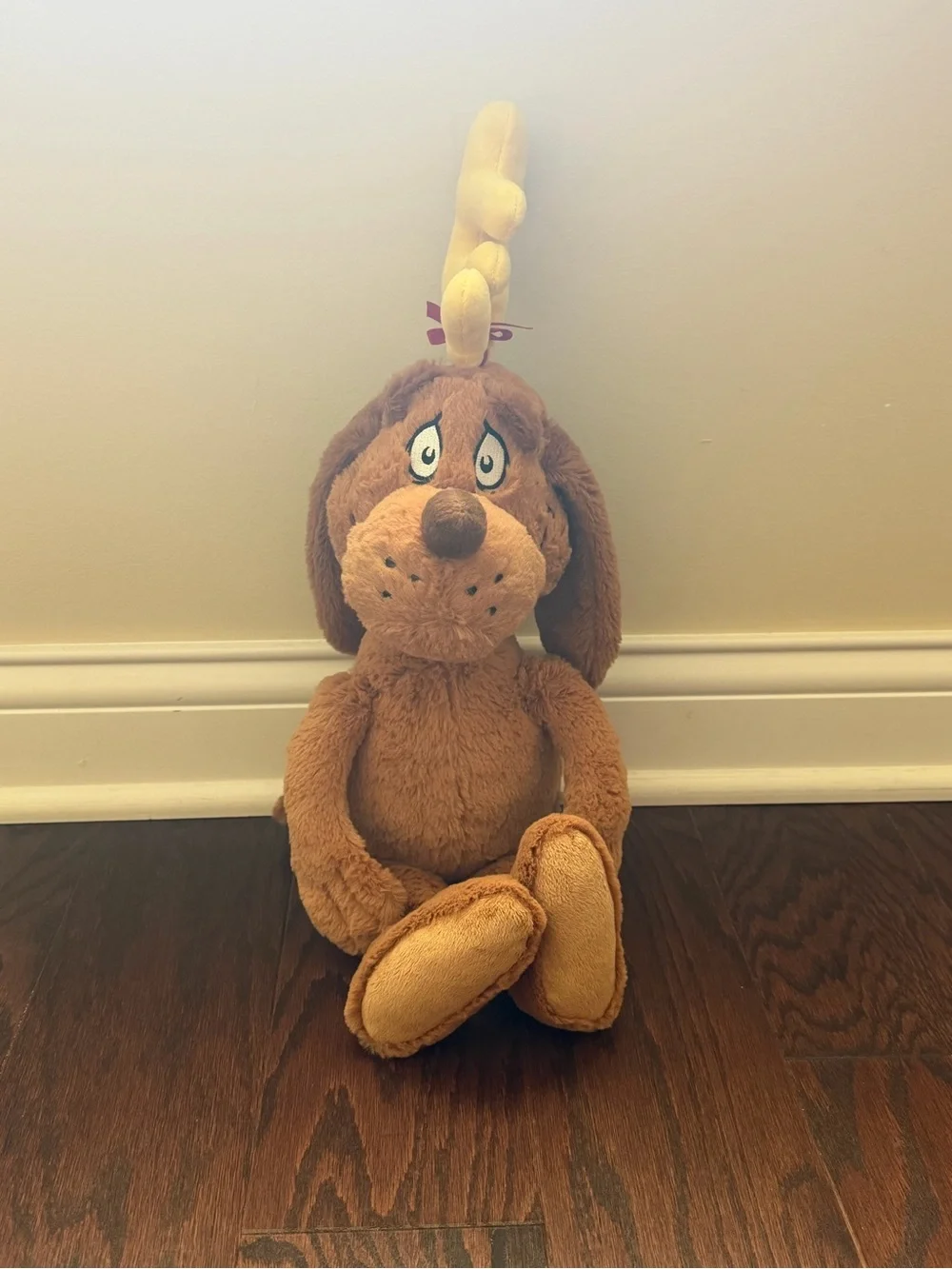 Dr. Seuss Max the Dog Plush Grinch Reindeer Antler Aurora World Christmas Toy